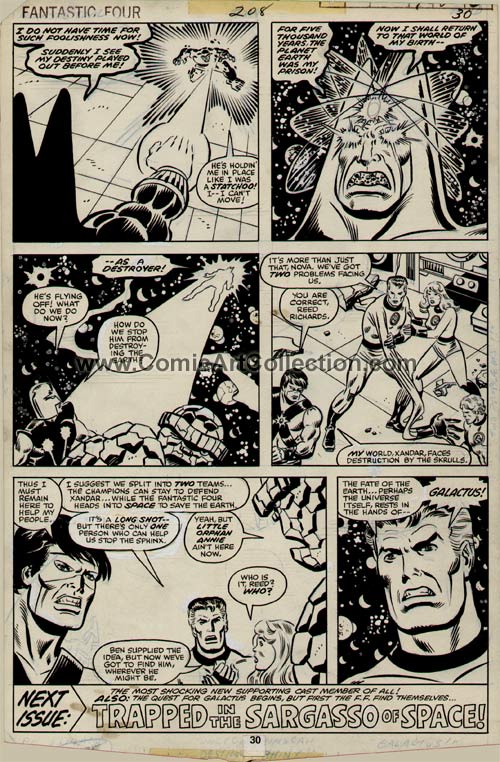 Fantastic Four #208 page 30 by Sal Buscema / Al Milgrom (?)