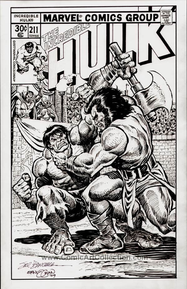 Incredible Hulk #211 Cover Commission by Sal Buscema and Ernie Chan