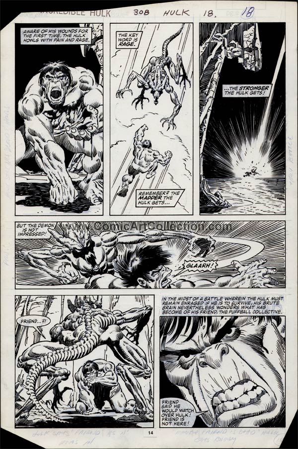 Incredible Hulk #308 page 14 by Sal Buscema / Gerry Talaoc