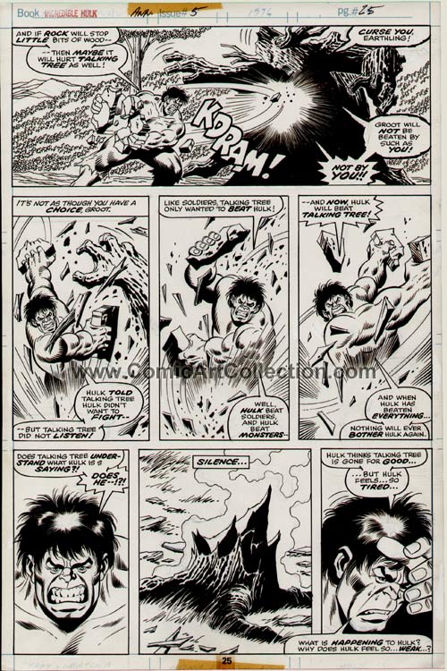 Incredible Hulk Annual #5 page 25 by Sal Buscema / Jack Abel