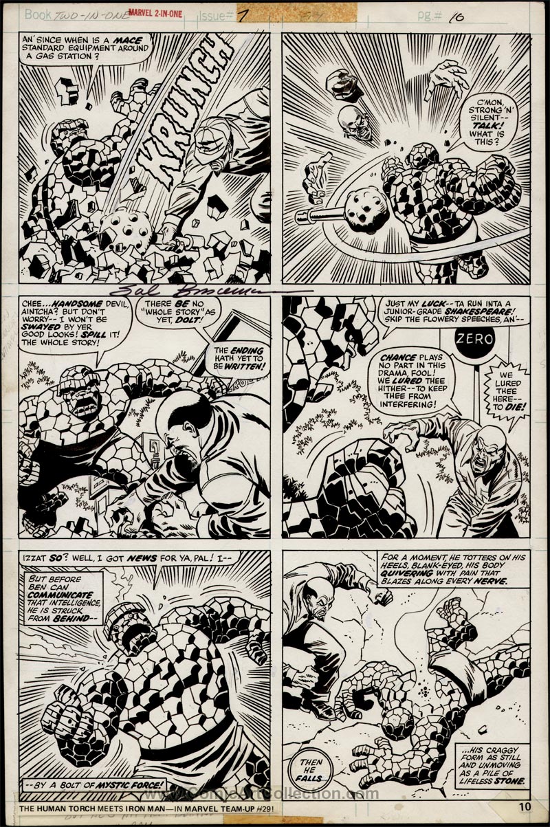 Marvel Two-in-One #7 page 10 by Sal Buscema and Mike Esposito